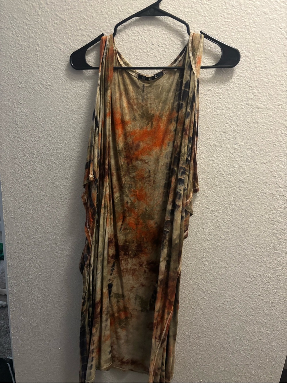 Tie-Dye cami cardigan